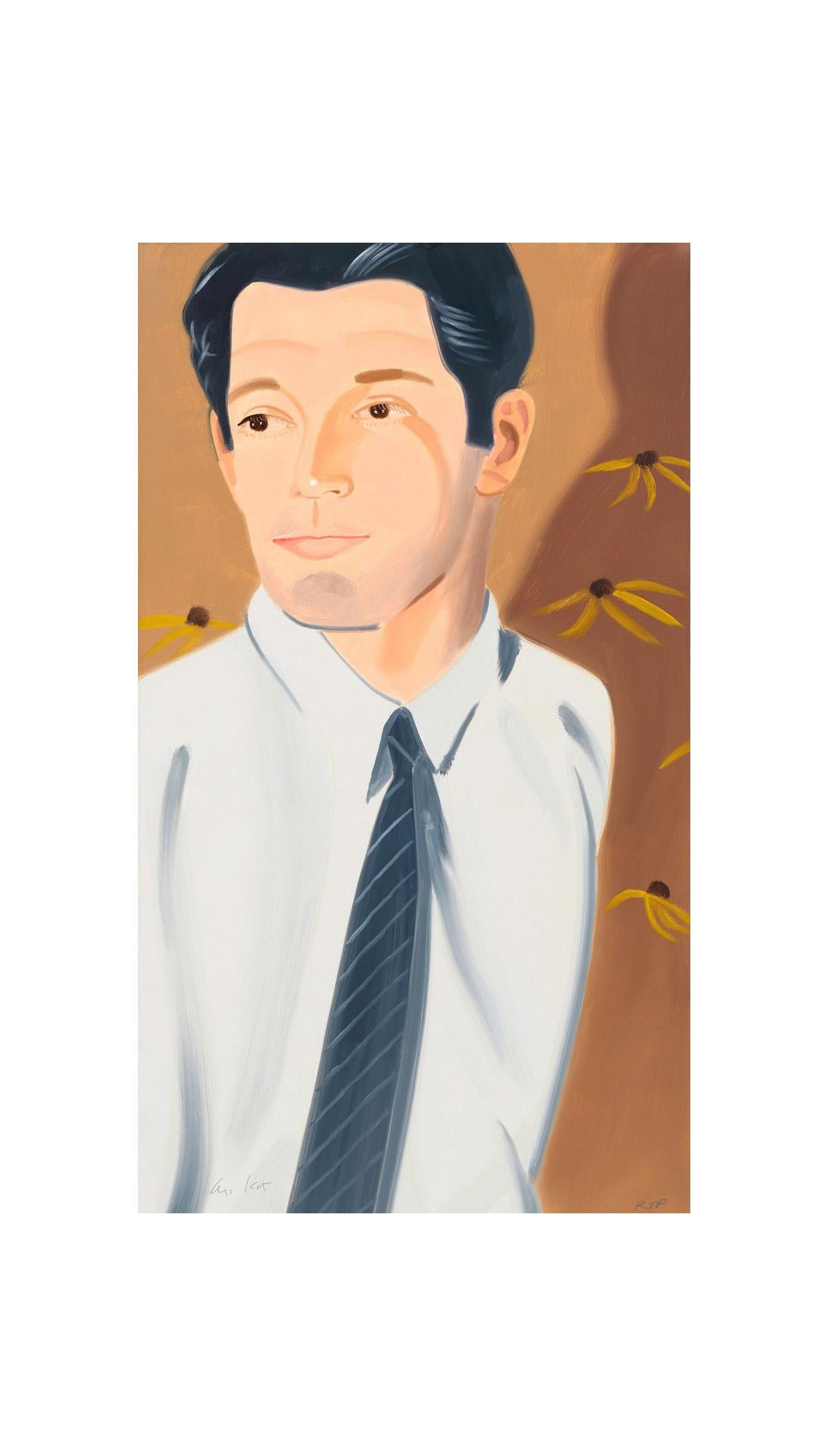 Portrait Print di Alex Katz - William dalla serie White Shirt