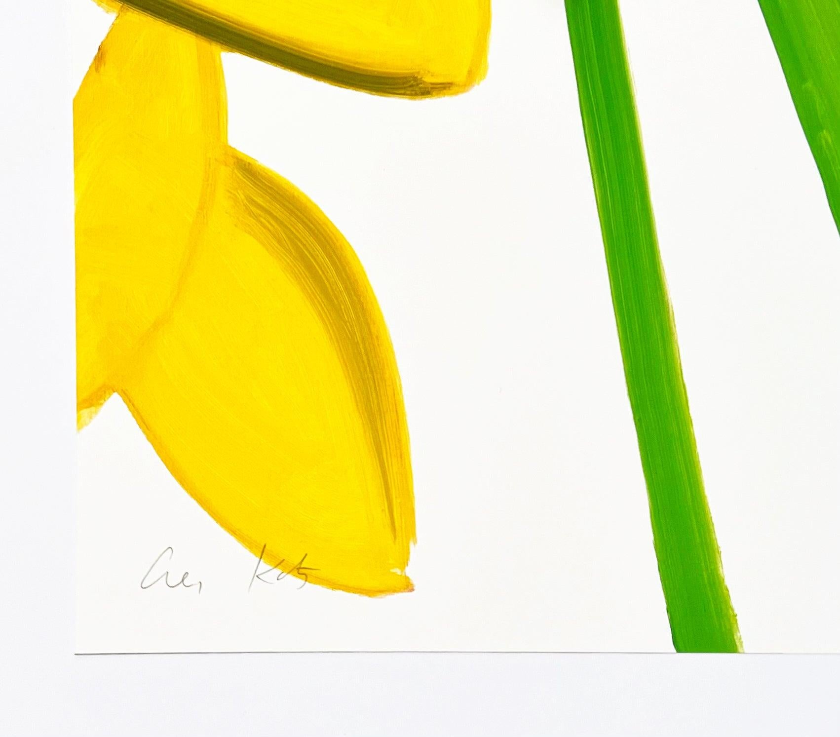 Artist: Alex Katz
Title: Yellow Flags on White
Medium: Archival pigment ink on Innova Etching Cotton Rag 315 gsm
Date: 2023
Edition: 42/150
Sheet Size: 24