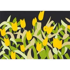 Yellow Tulips - Contemporary, 21st Century, Silkscreen, Limited Edition, Katz