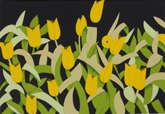 Yellow Tulips Screen Print, 15-Color on Museum Board, 2014, Unframed