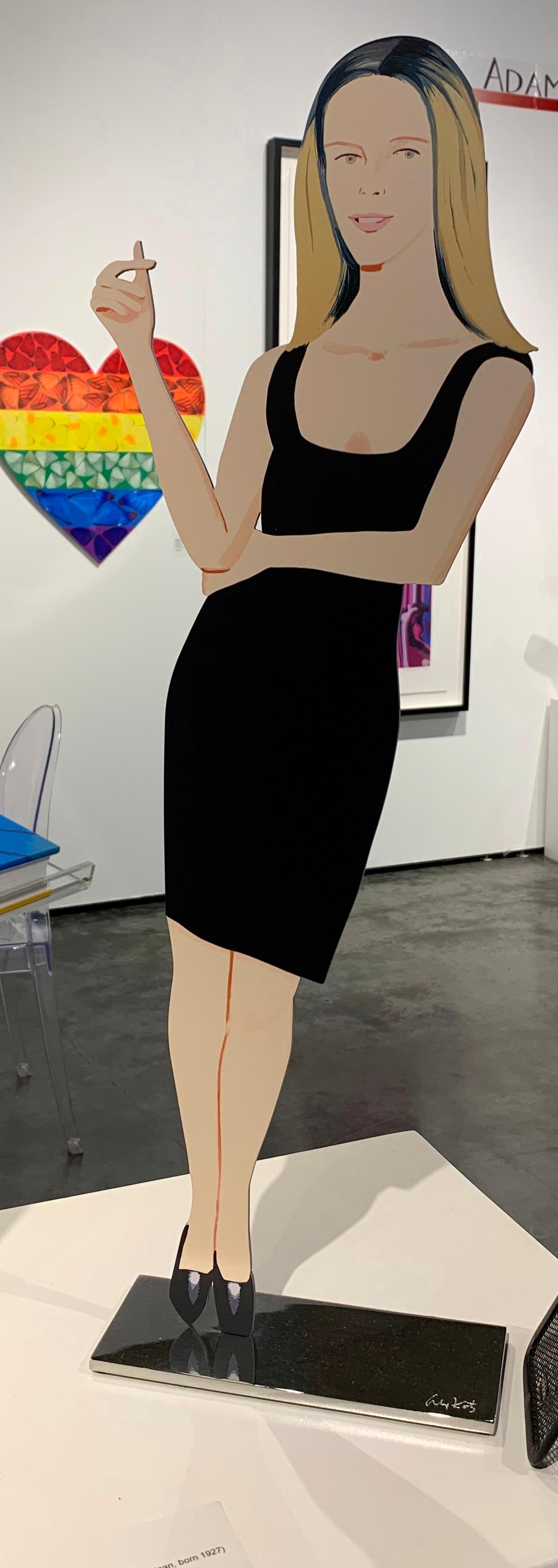 Black Dress 6 Yvonne Alex Katz 2018 Figurative Realism Sculpture Cut Out  1