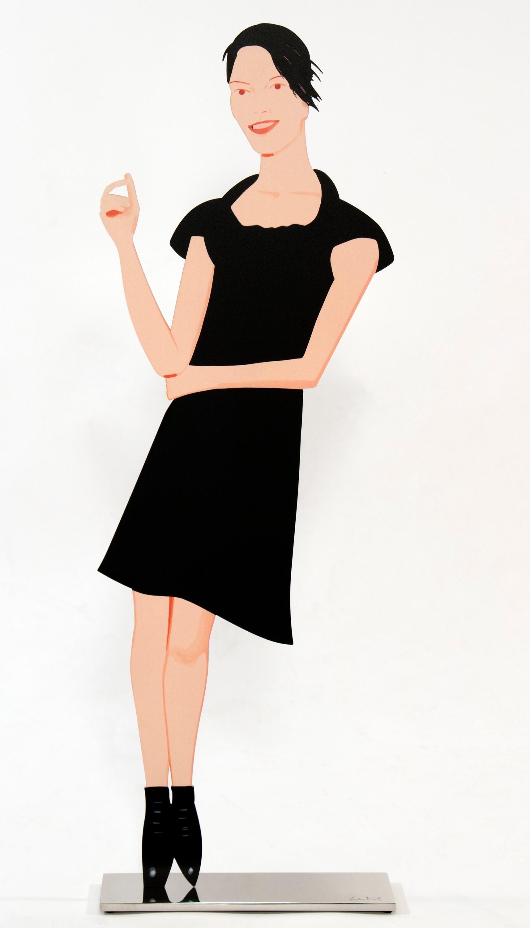 Alex Katz Figurative Sculpture - Carmen (from Black Dress Cut-Out Series)