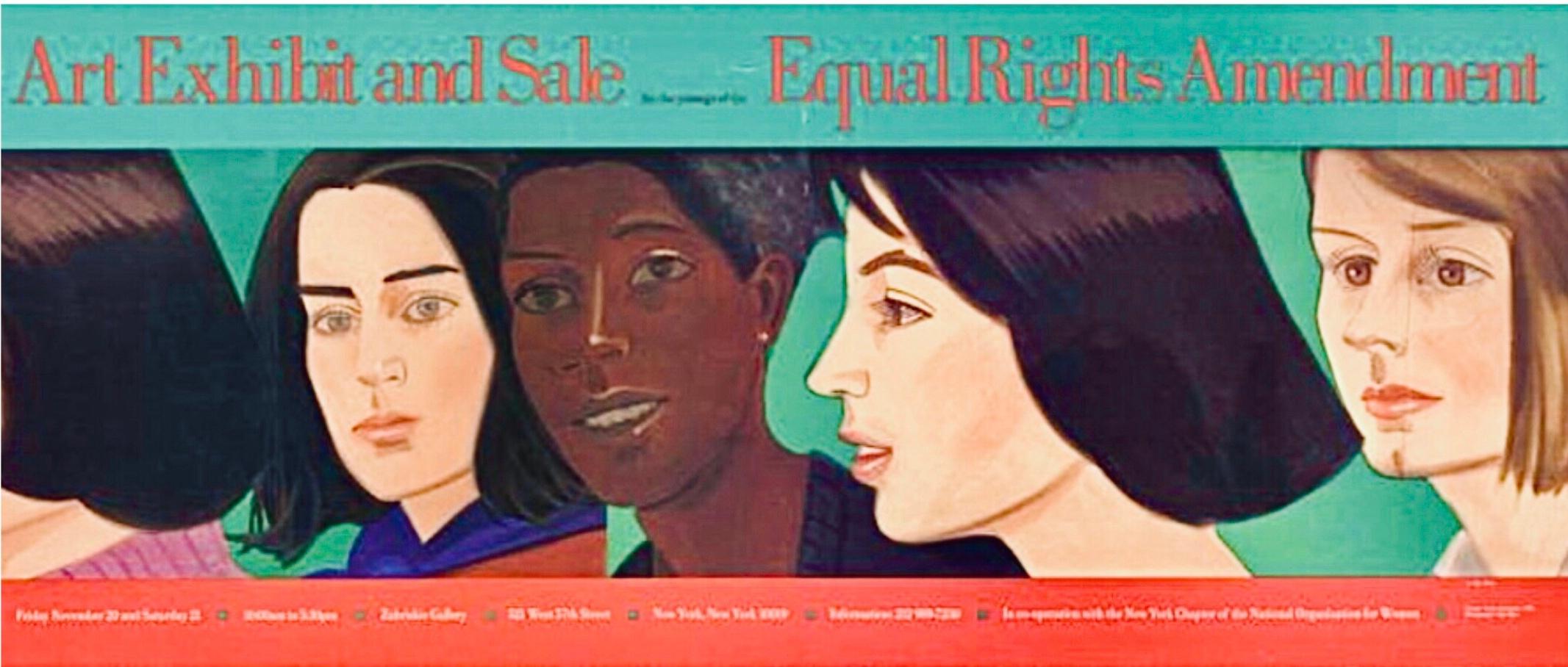 70s Original Alex Katz Exposición NOW Póster Mujeres Igualdad de Derechos Enmiendas ERA en venta 4