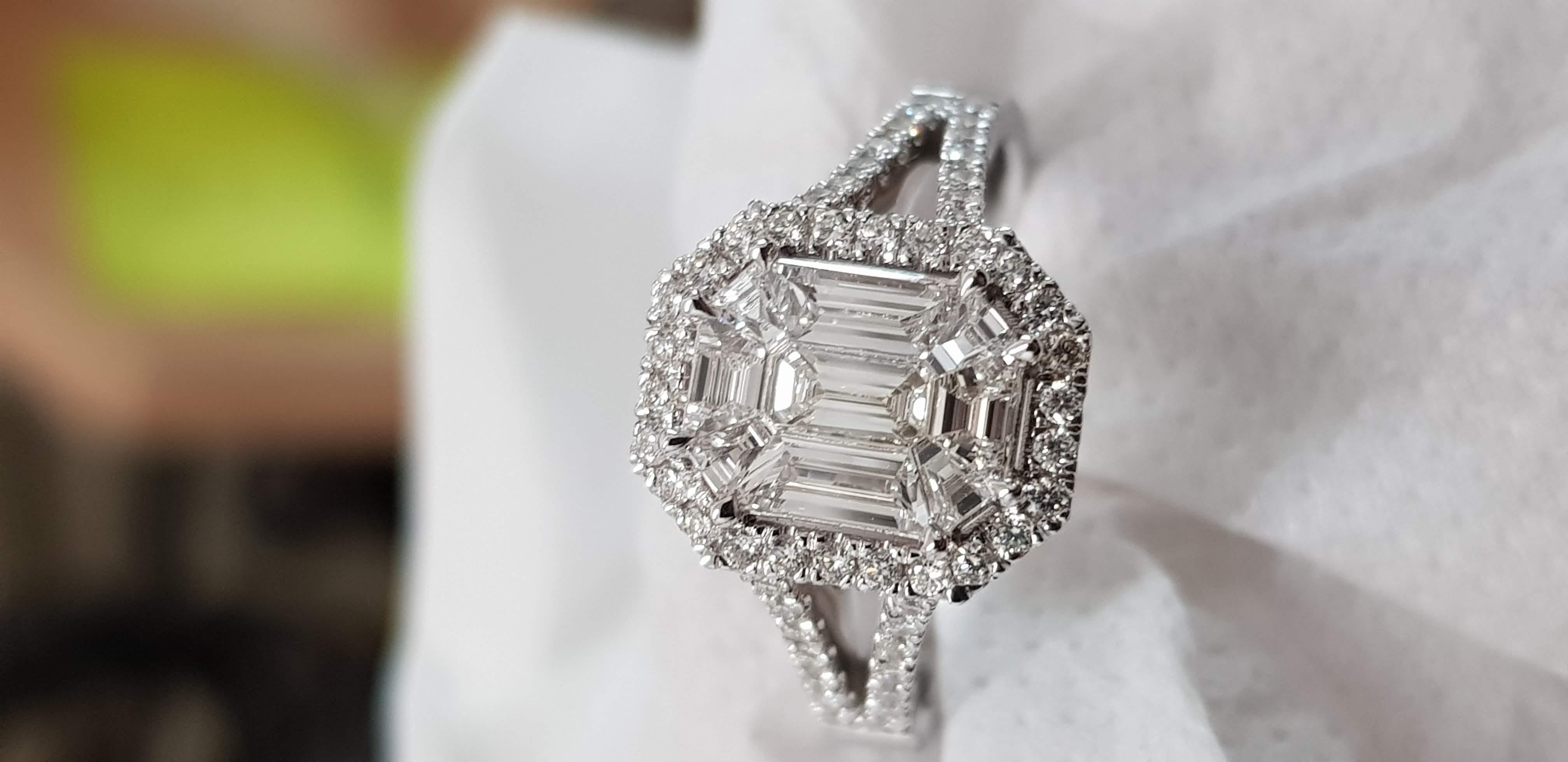 alexis russell hexagon diamond engagement ring