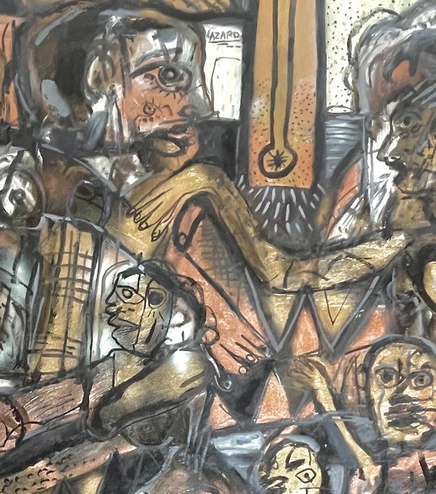 Art contemporain, peinture abstraite
Technique mixte sur toile
160x200cm
Signé 
LIVRAISON GRATUITE ROLLE 


A propos de l'artiste
Alex Lazard (Mexique 1986) est un peintre et un graveur qui s'est formé dans différents studios et ateliers au Mexique