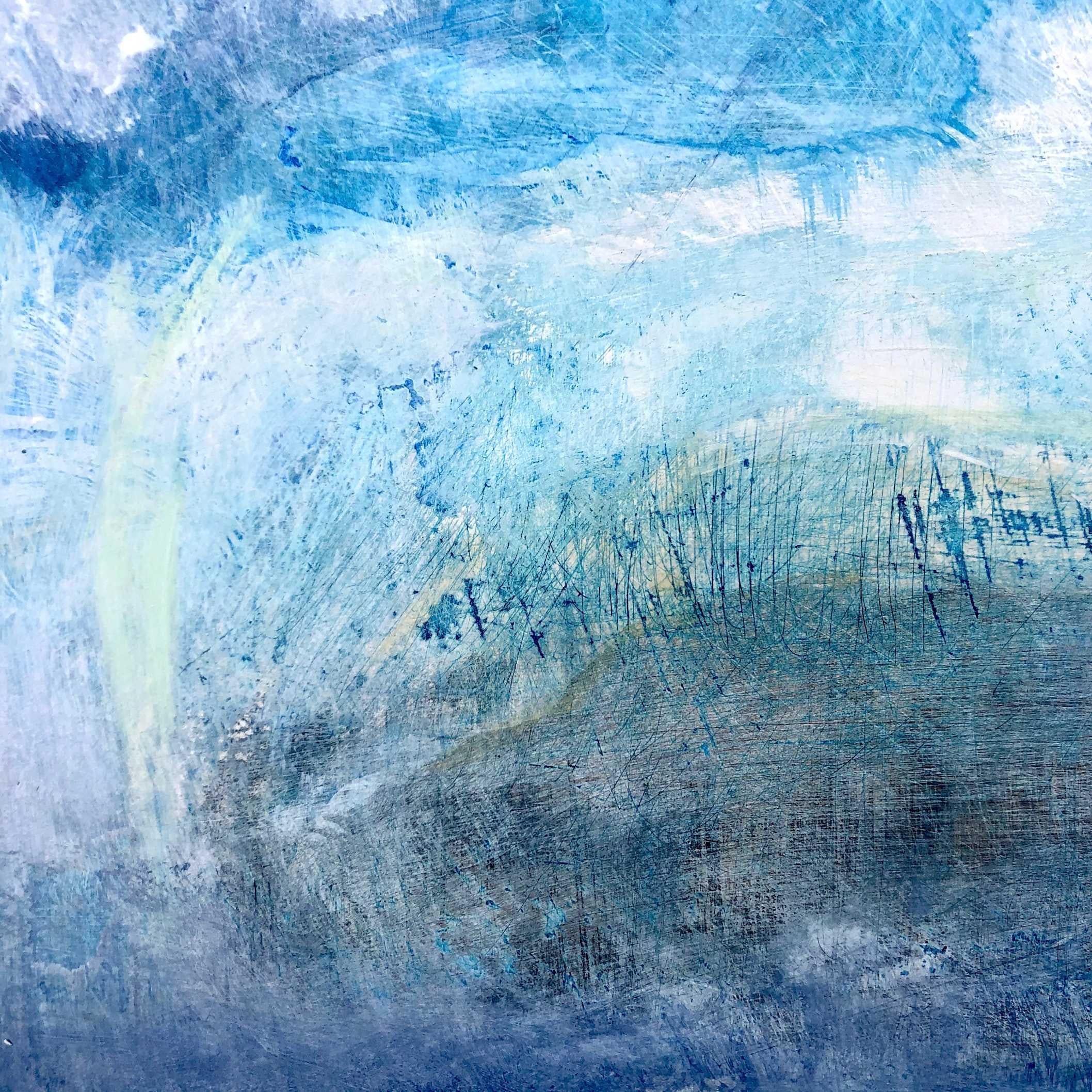 Navigare nell'incertezza II, Alex McIntyre, Pittura originale di paesaggio, Cloud Art - Painting di Alex McIntyre 