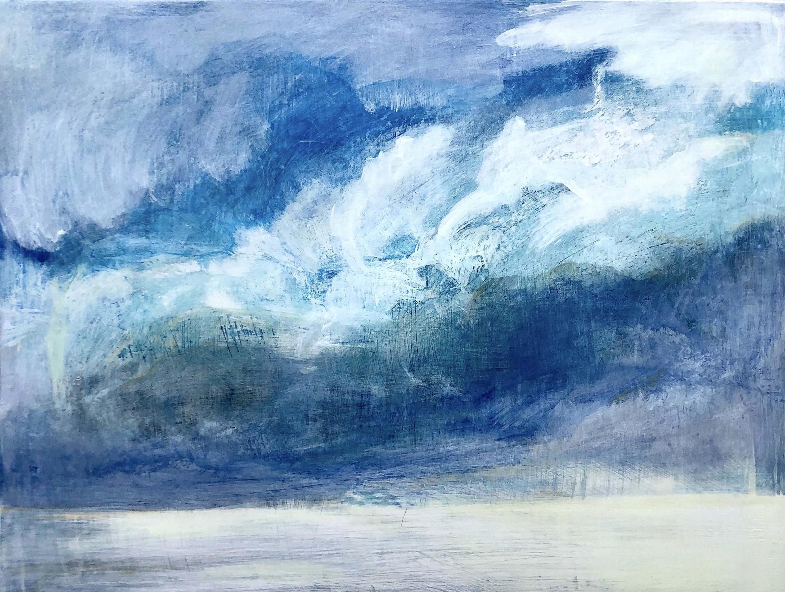 Alex McIntyre  Abstract Painting - Navigating Uncertainty II, Alex Mcintyre, Original Landscape Painting, Cloud Art