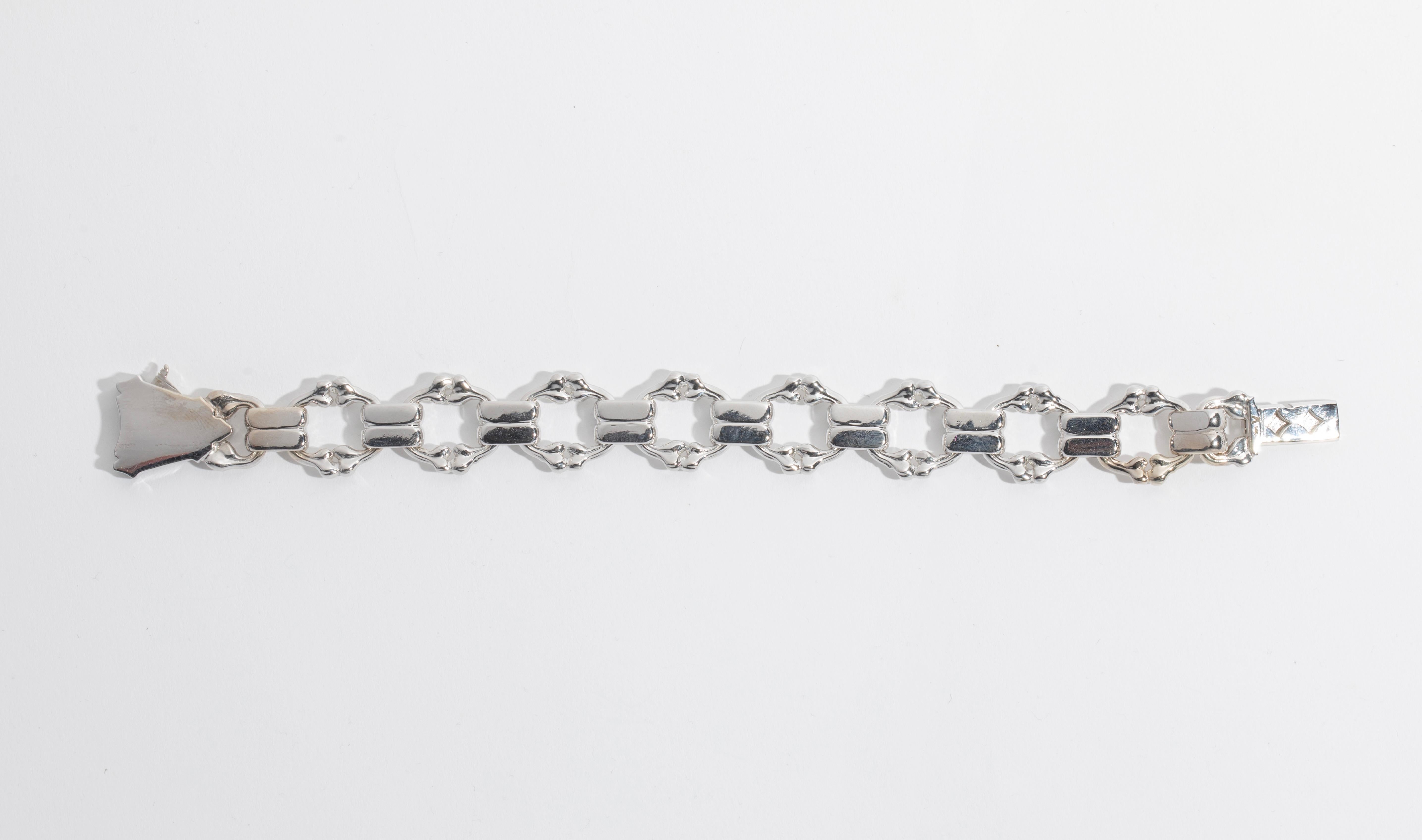 da uomo o donna Bracciale A Link di Alex Moss New York con ossa frantumate in vendita