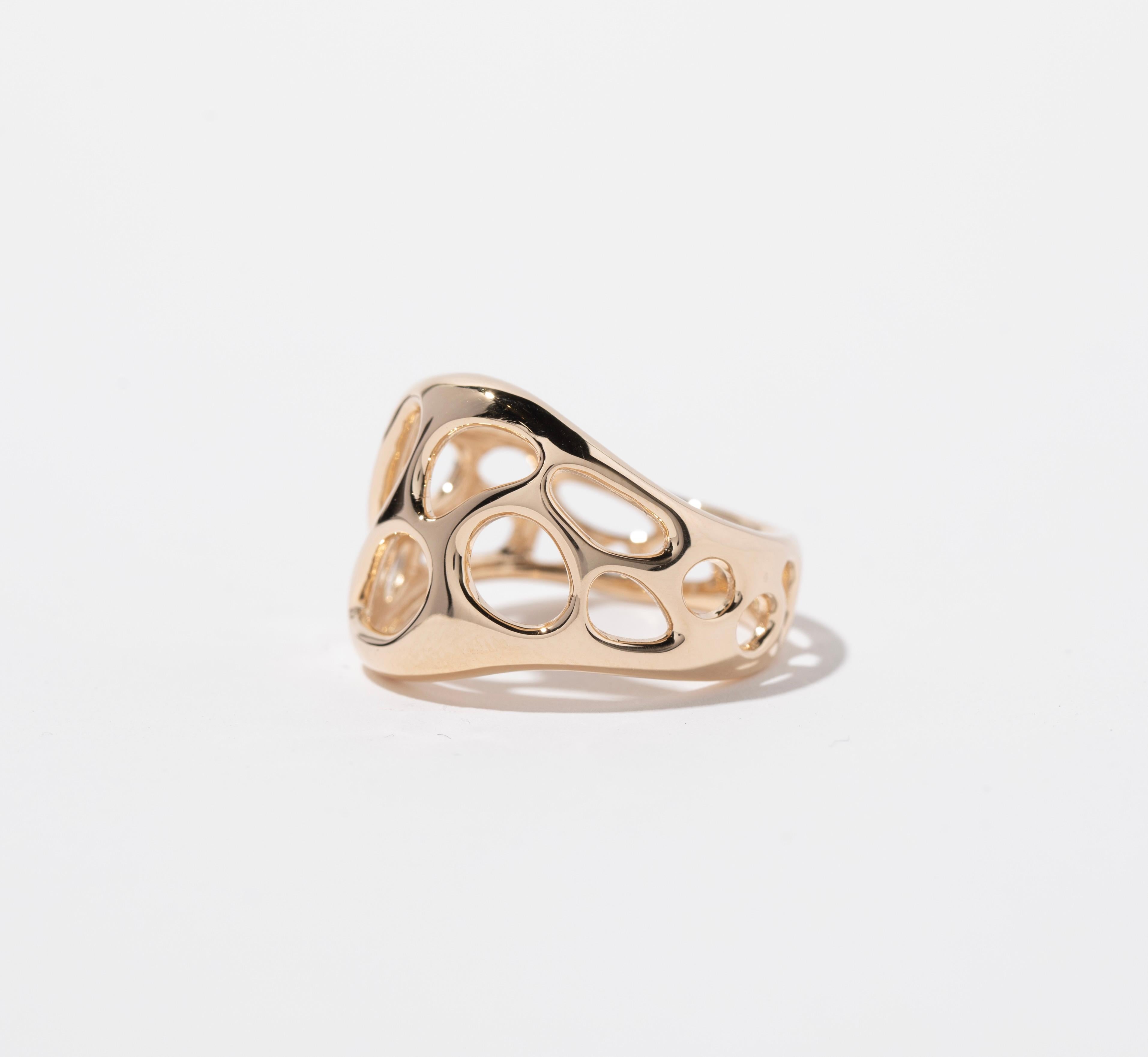 Anello Alex Moss New York Symbiote 01 in oro giallo in vendita 1