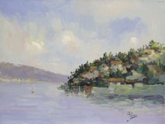 Blue Bay-Acrylic on Canvas. Signed, comes with COA