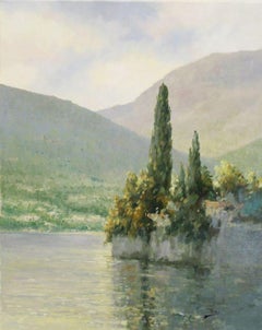 Cyprus Against the Light-Oil on Canvas, Signed by Artist