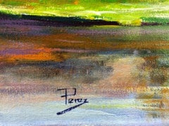 Esplendor nocturno-Acrílico sobre lienzo sin tensar. Firmado, viene con COA