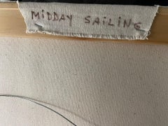Midday Sailing Oil on Canvas Landscape Painting, Late 20th Century