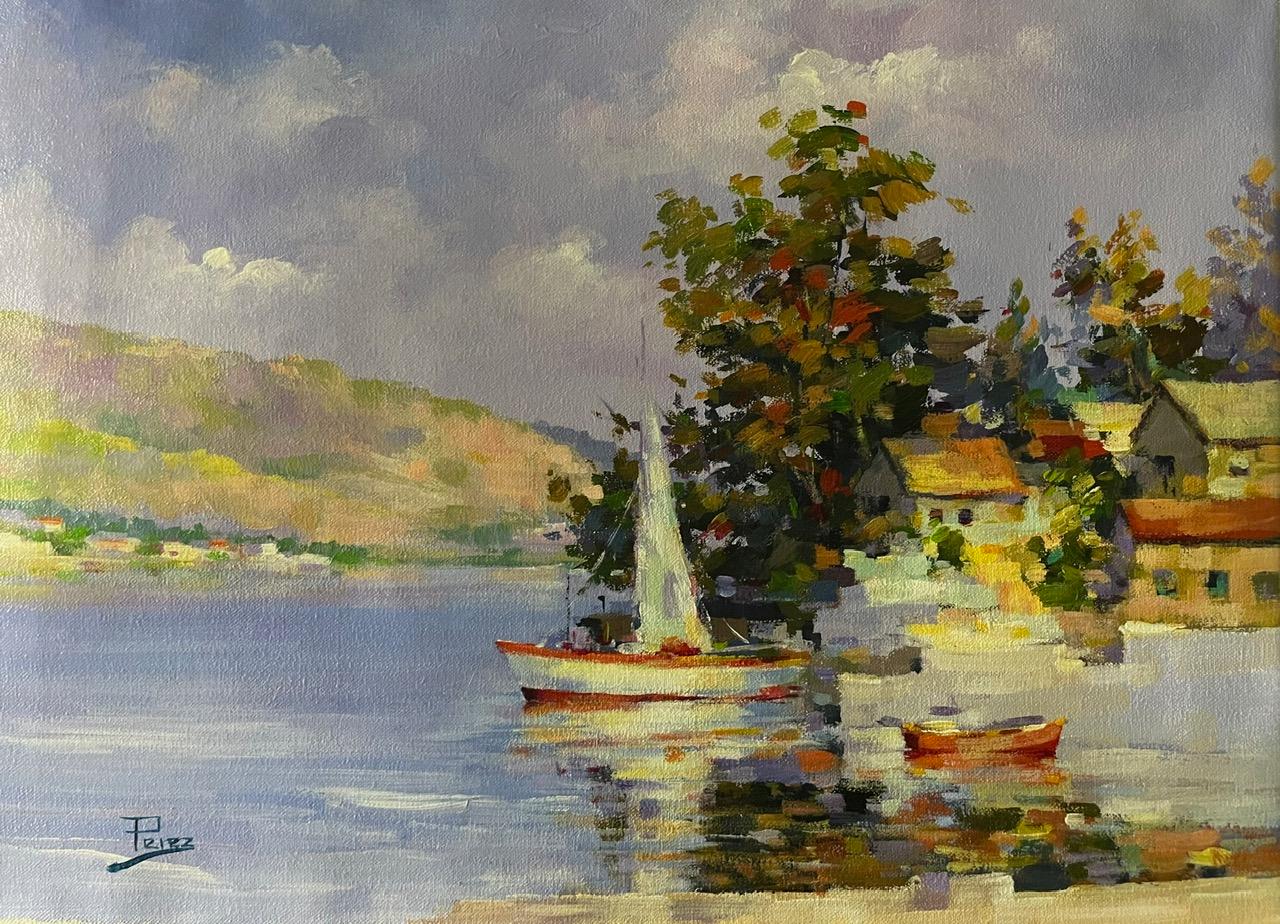 Landscape Painting de Alex Perez - Navegación de mediodía