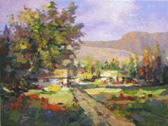 Road To Village-Oil on Canvas, Signed by Artist