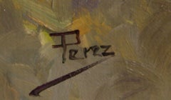 The Hill’s House-Oil on Unstretched Canvas, Signed by Artist