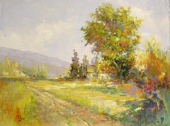Theo’s Place-Oil on Unstretched Canvas, Signed by Artist