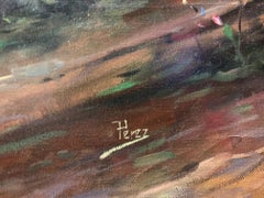 Tuscan Hills-Framed Original Oil on Canvas, Signed by Artist