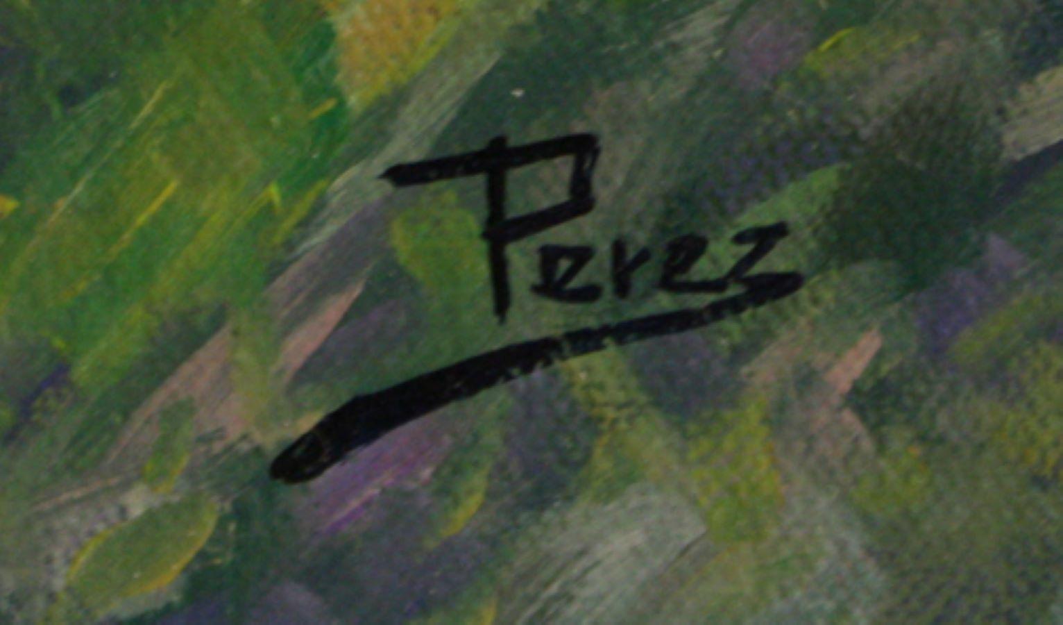Tuscane Hills-Oleo sobre lienzo no extendido, firmado por el artista - Painting de Alex Perez