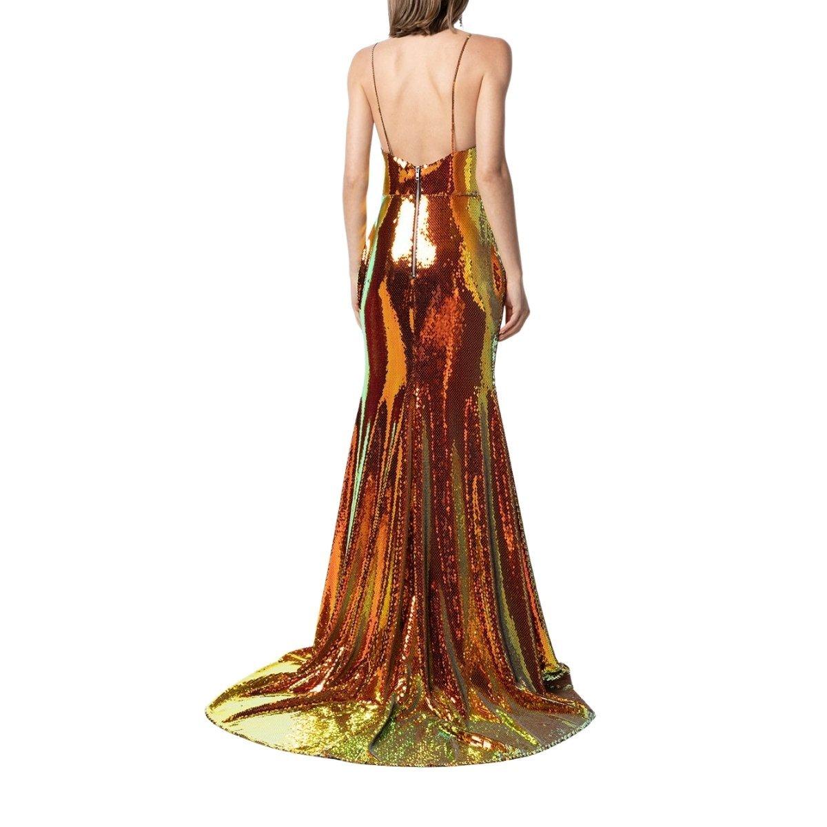 alex perry gold sequin dress