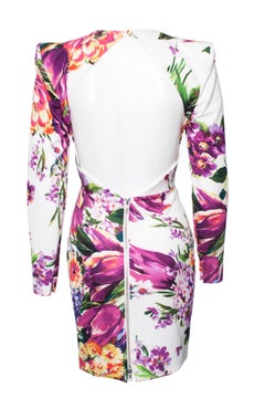Alex Perry, Anais floral print mini dress.