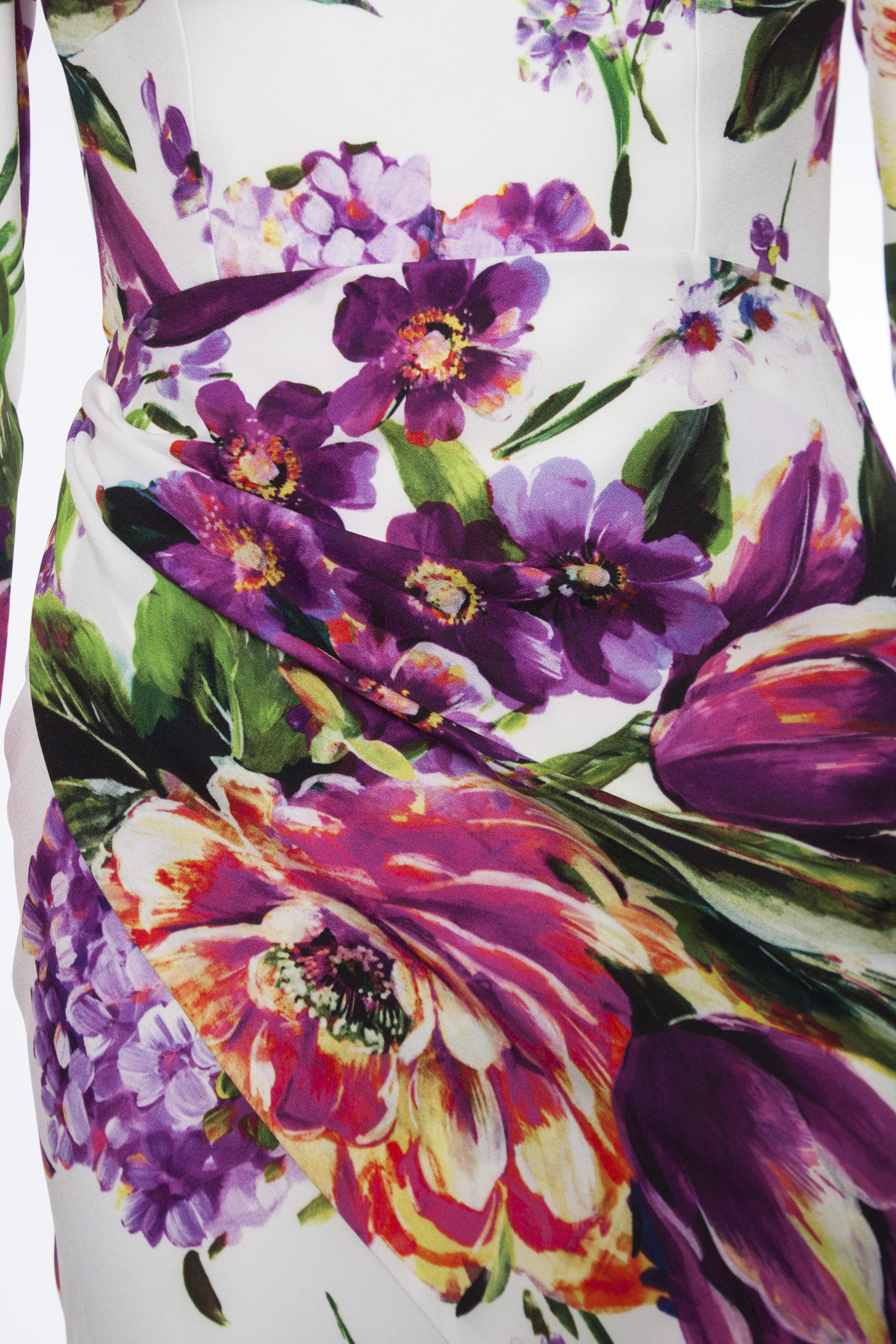 Alex Perry, minivestido con estampado floral Anais. en Nuevo estado para la venta en AMSTERDAM, NL