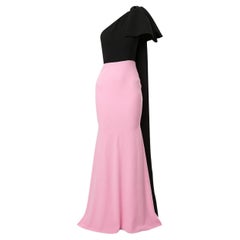 Alex Perry Anderson Two-Tone Crepe Gown