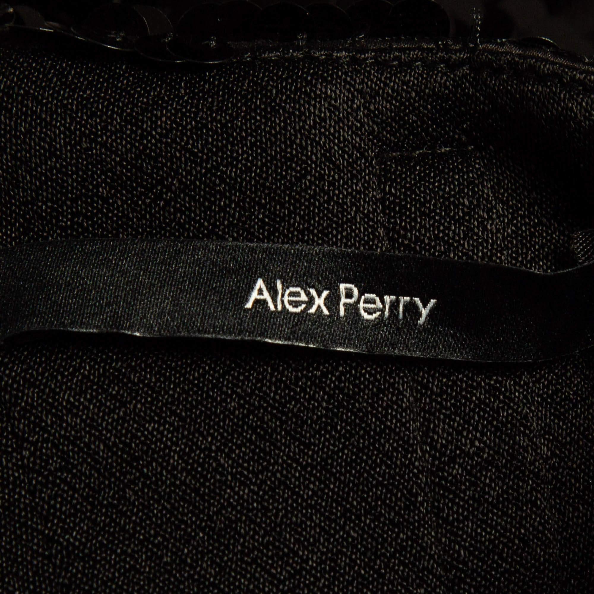Donna Alex Perry - Vestito senza maniche con lustrini neri M. in vendita