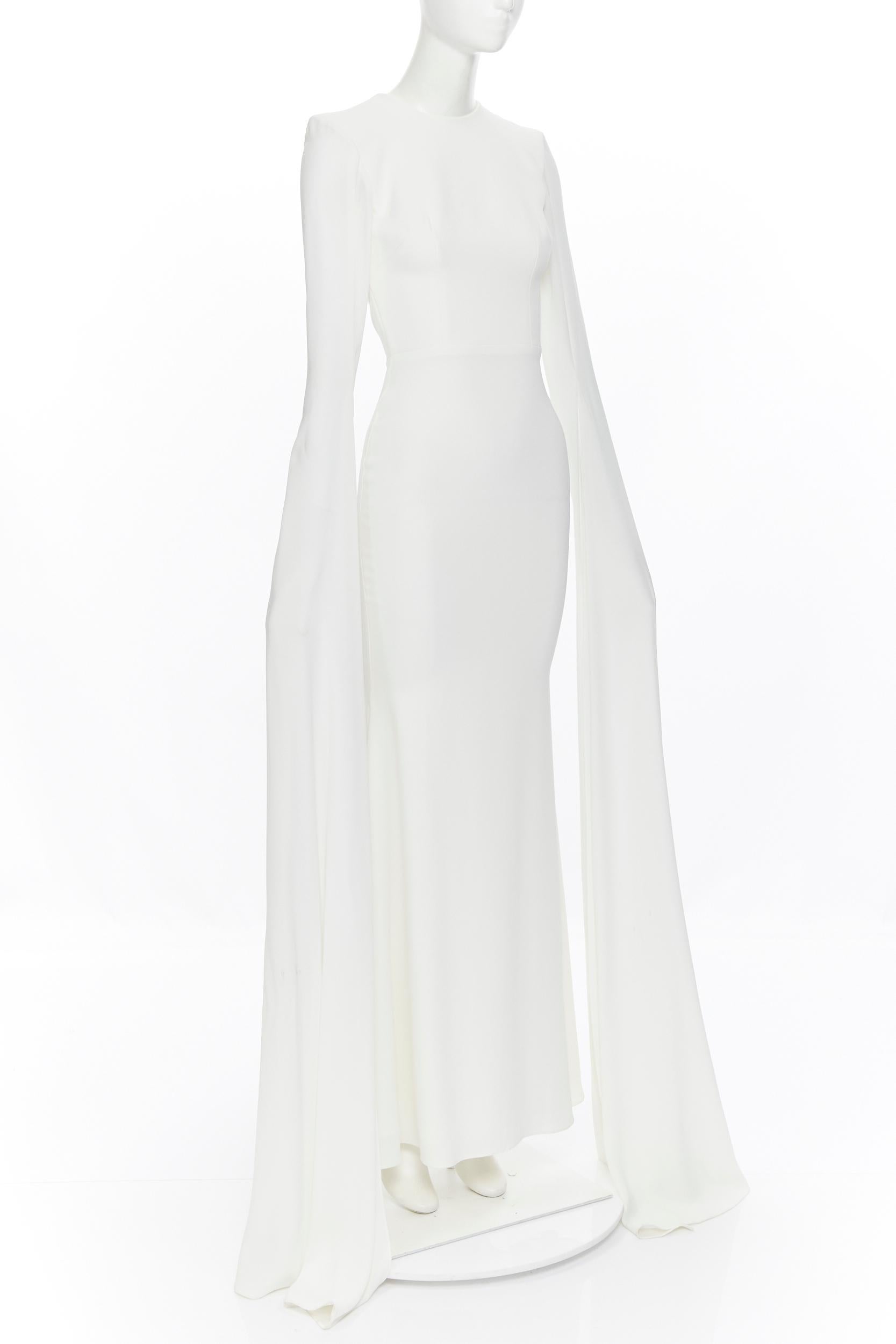 cape sleeve white dress