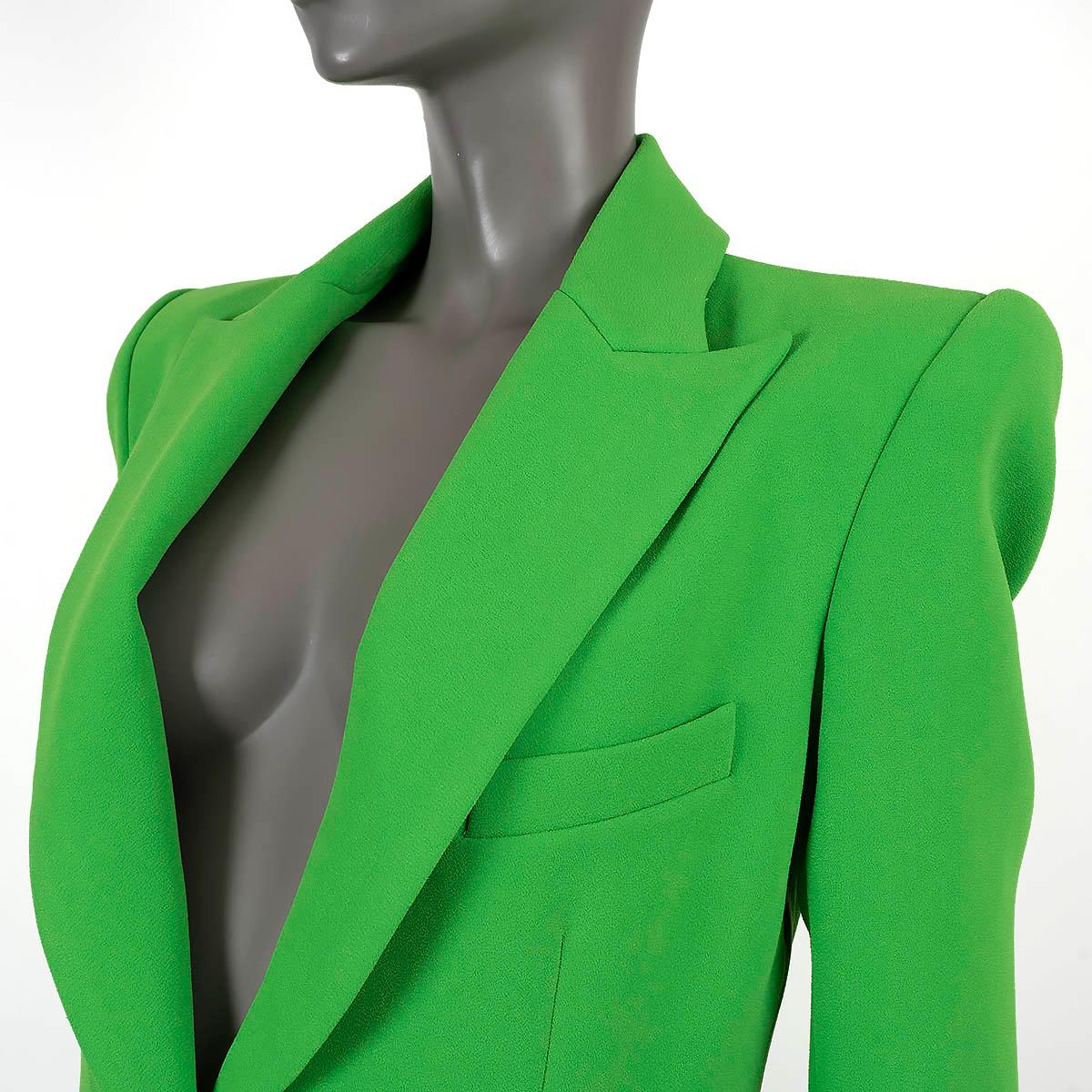ALEX PERRY grass green CARTER CREPE Blazer Jacket 8 S For Sale 1
