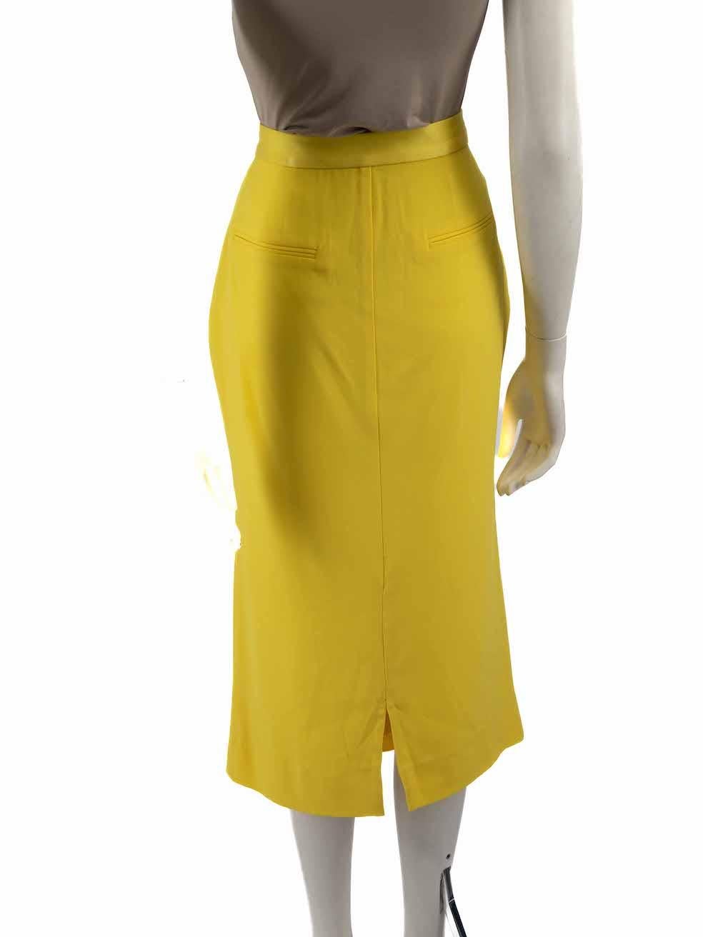 Jaune Jupe crayon midi jaune Alex Perry, taille L en vente