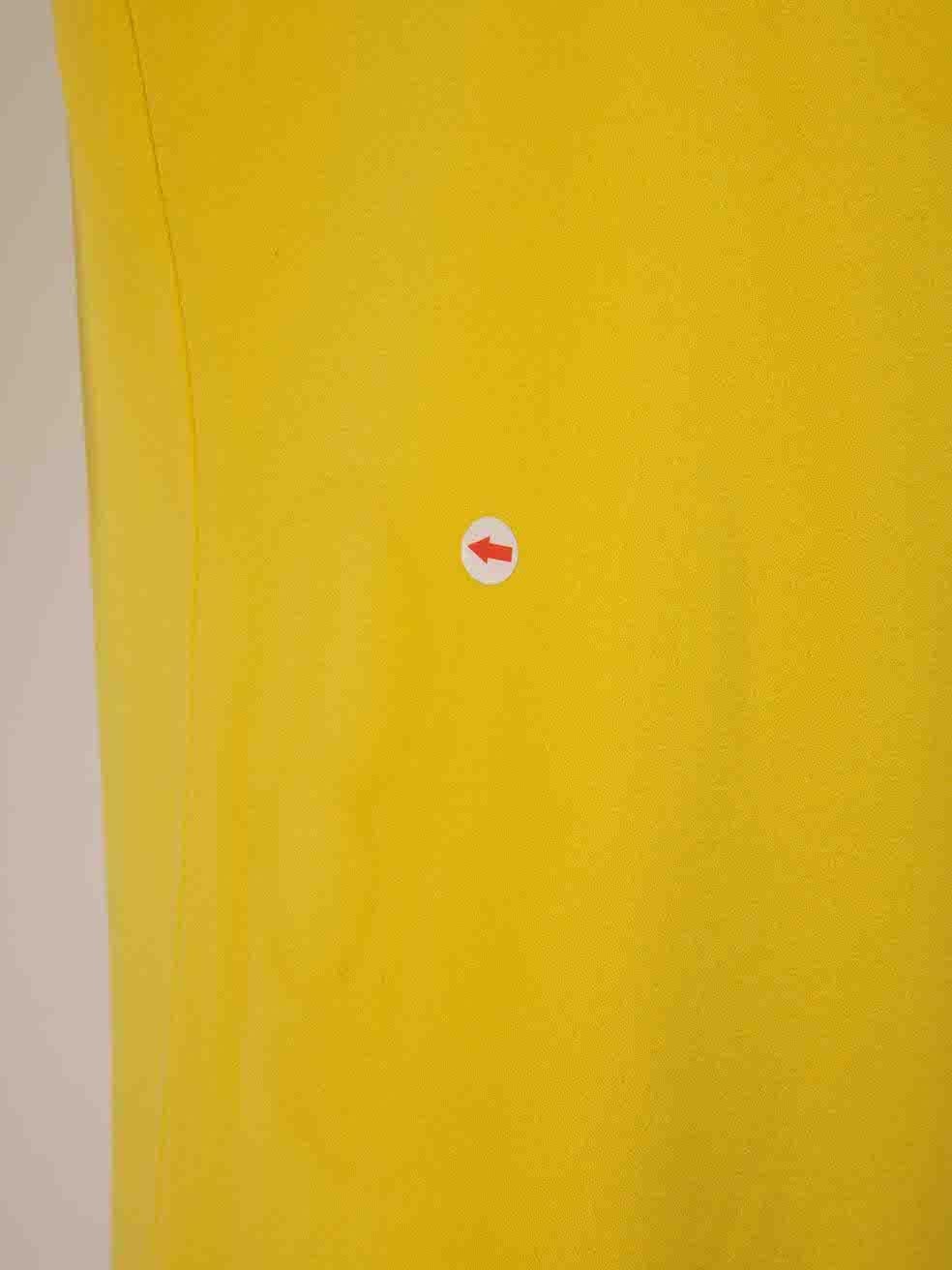 Jupe crayon midi jaune Alex Perry, taille L Bon état - En vente à London, GB