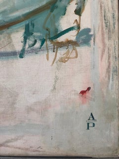 Alex Portner Nude Study Oil on Canvas Dated 1966