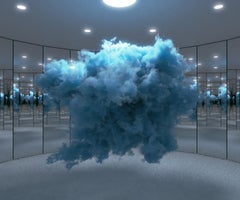 Zeitgenössische Wolke – Blau