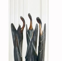 Holy Trinity Bronze Sculpture, Modern Style, 1990s, 88cm