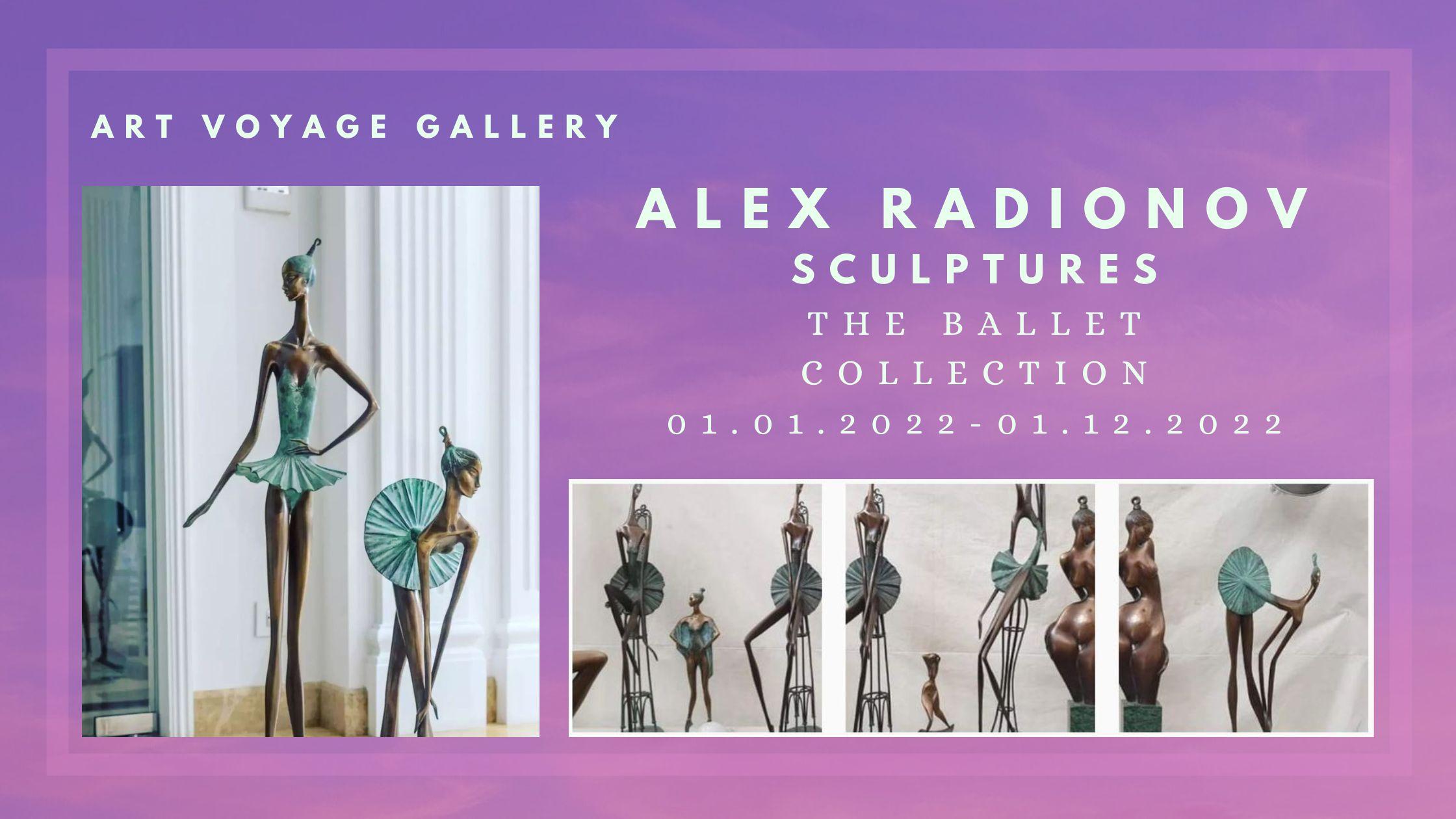Piccadilly - Gold Nude Sculpture by Alex Radionov