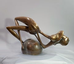 Pleasure. Cast bronze sculpture. figurative
