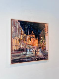 Knightsbridge – original cityscape oil painting – contemporary artwork