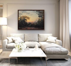 One Tree Hill (Honor Oak Park), Realist Baroque Style London Cityscape Painting