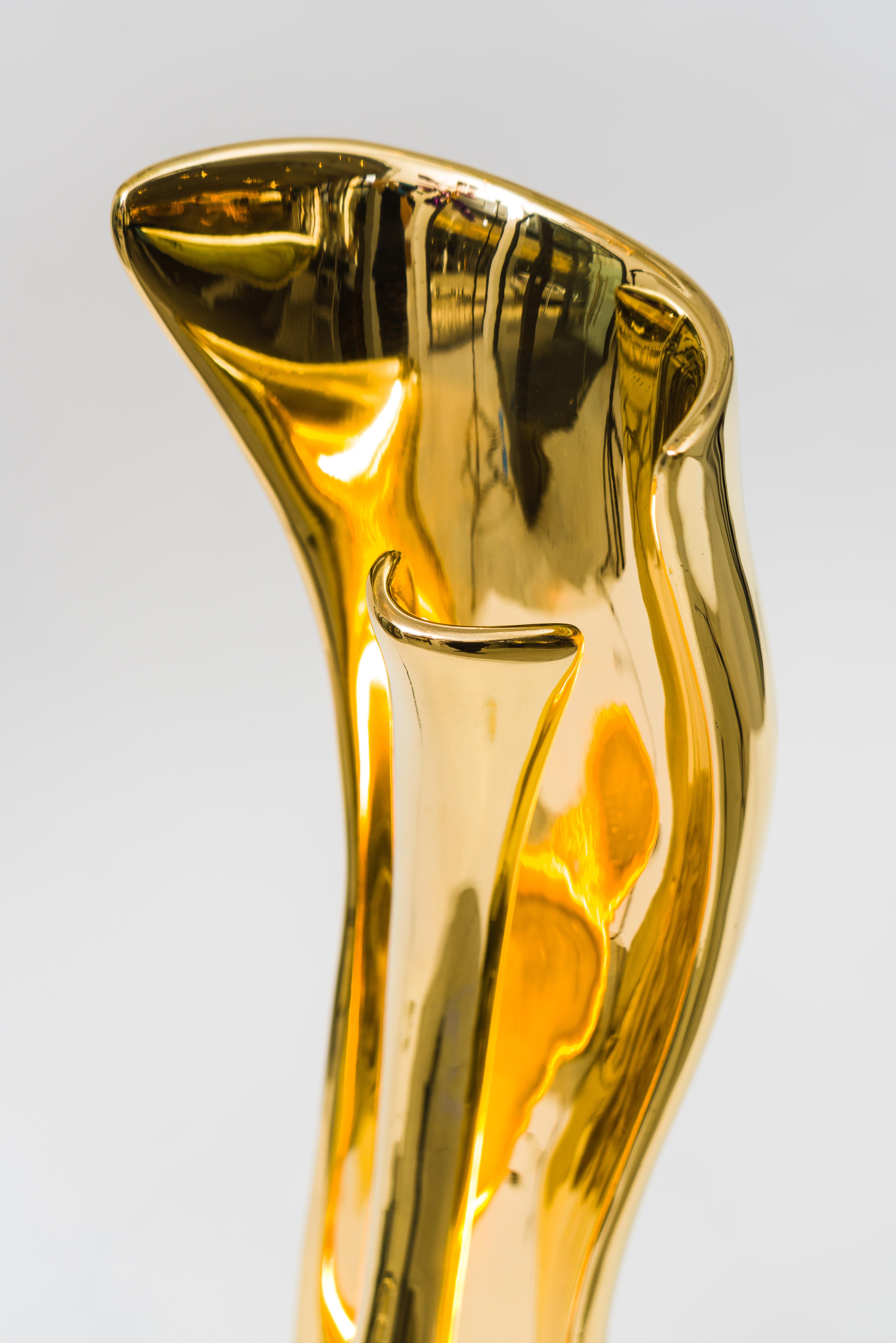Brass Alex Roskin, Fleur-de-lis Table Lamp II, USA For Sale