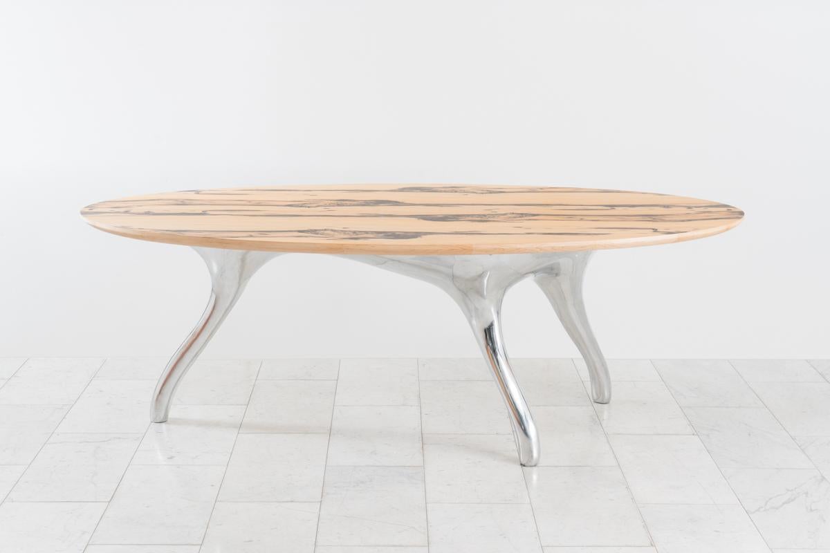 Polished Alex Roskin, Trois Jambes Dining Table, USA For Sale