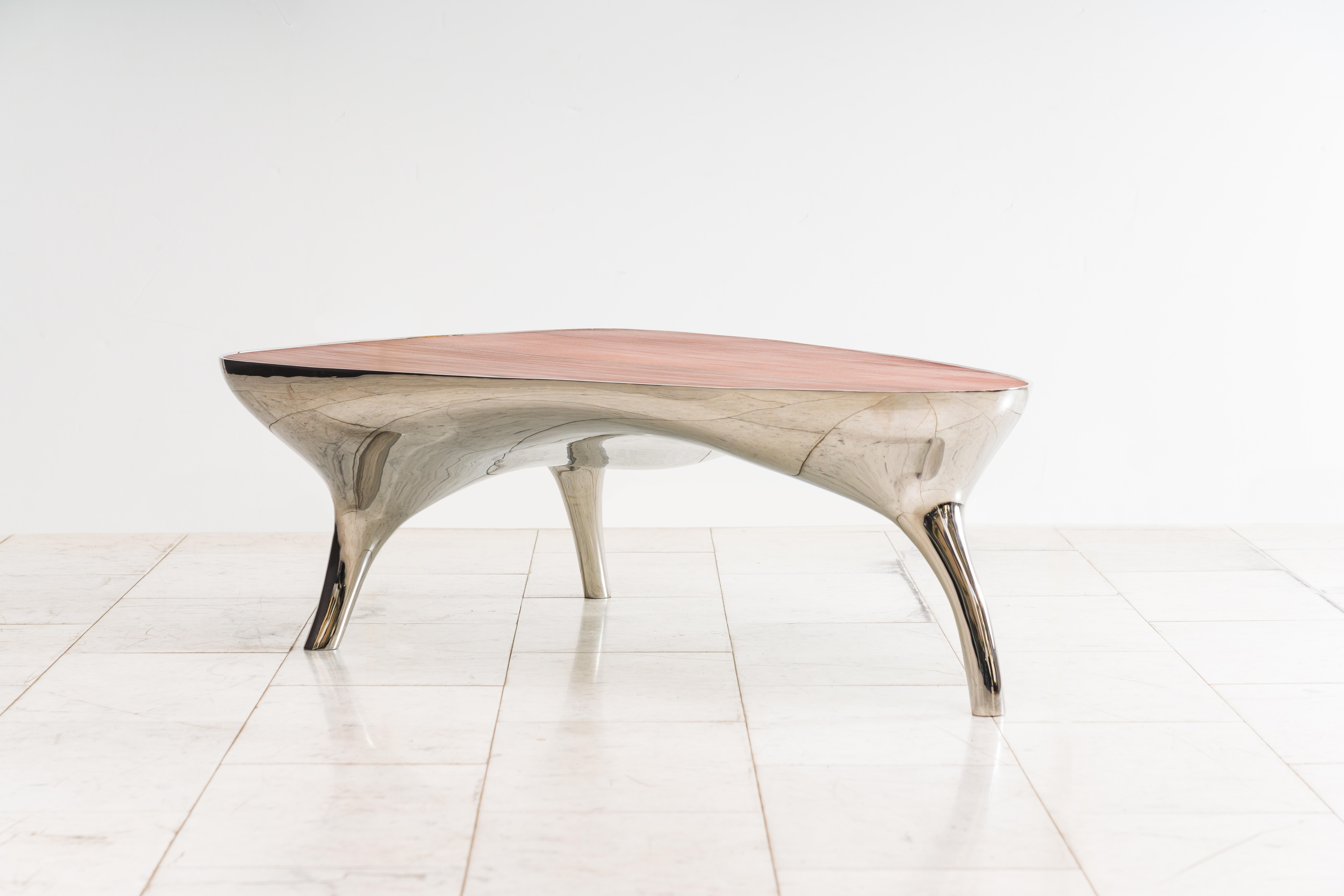 Modern Alex Roskin, Trois Jambes Low Table, USA For Sale
