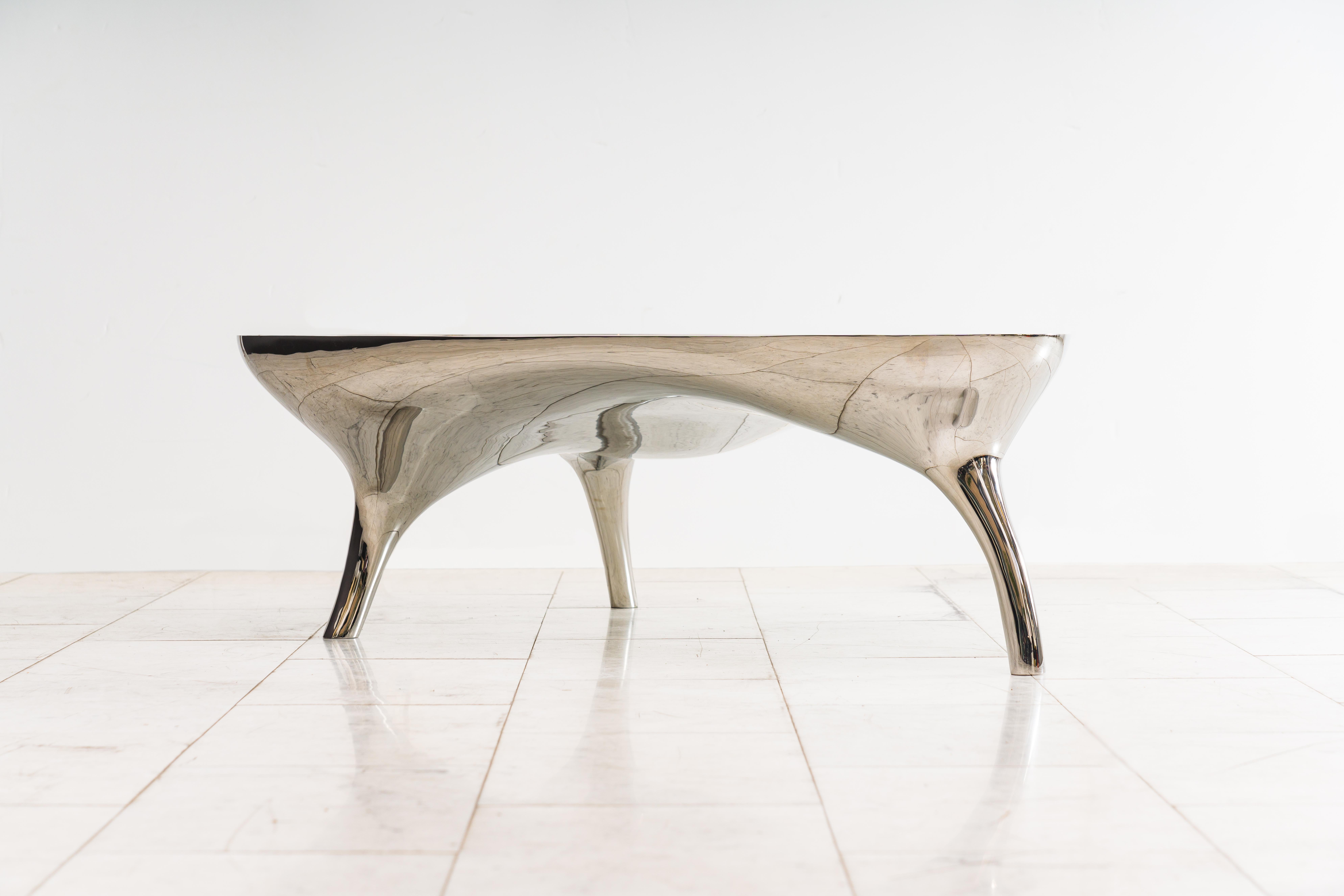 American Alex Roskin, Trois Jambes Low Table, USA For Sale