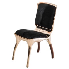 Alex Roskin, Tusk High Chair with Polished Bronze, USA