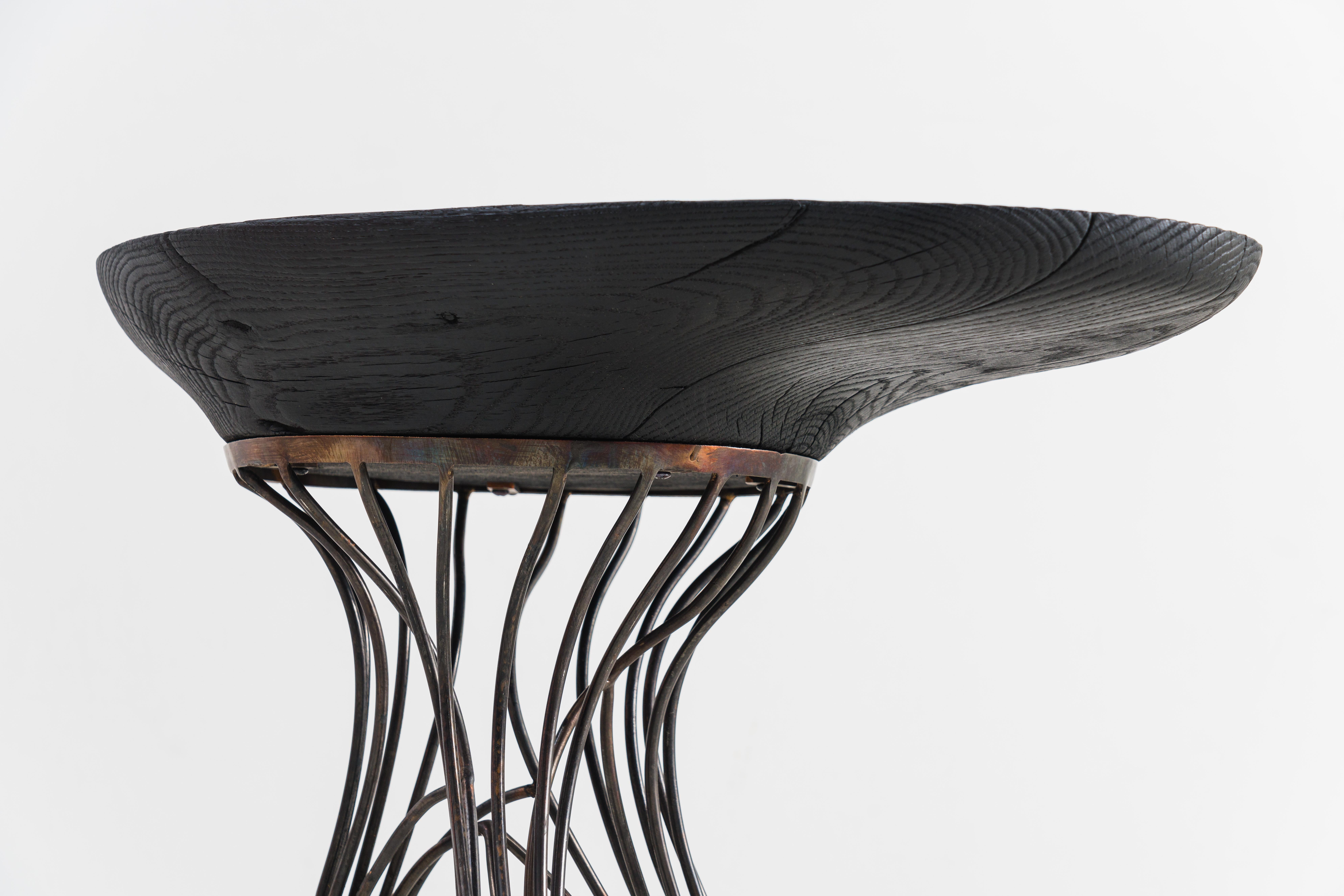 Blackened Alex Roskin, Zepp Cocktail Table II, USA For Sale