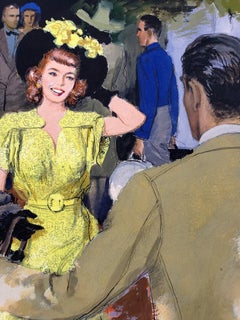 Couples Greeting at Hotel,  The Saturday Evening Post - Alexander Sharpe Ross