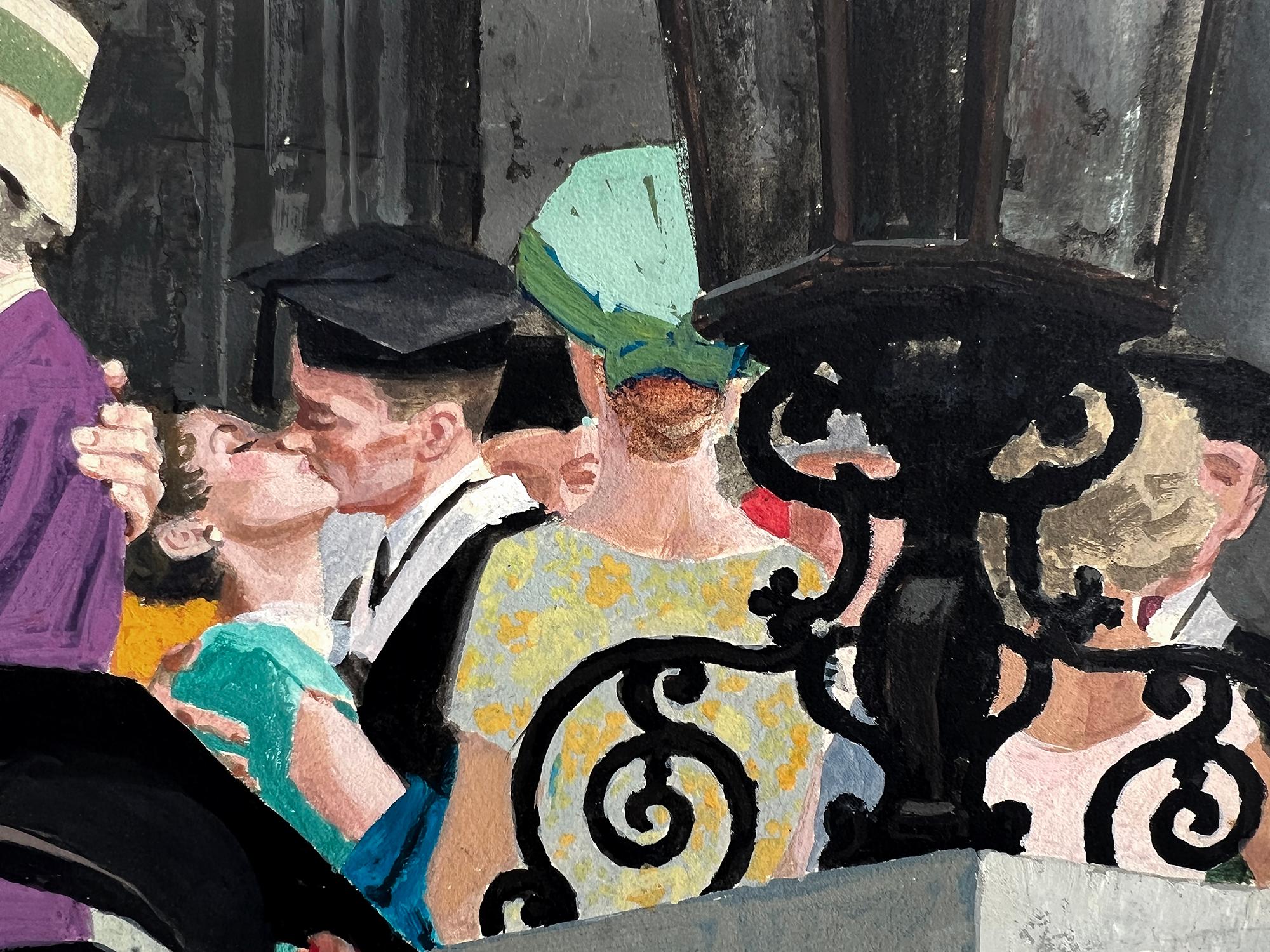 “Graduation Day”  is emblematic of mid-century American Illustration. 
But the real story of this storytelling work is that it embodies the lost art of portrait painting and graphic design. 
Alex Ross borrows on the classical tradition and flaunts