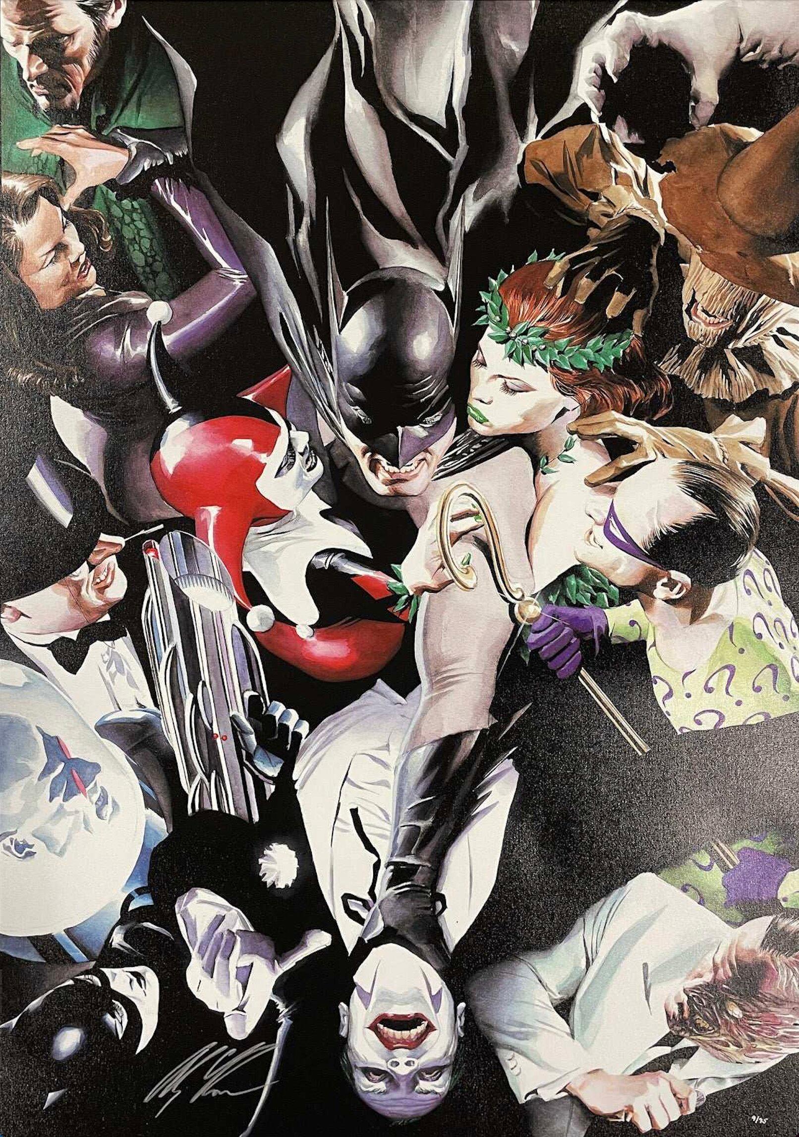  Joker''s Rechteckiges signiert von Alex Ross