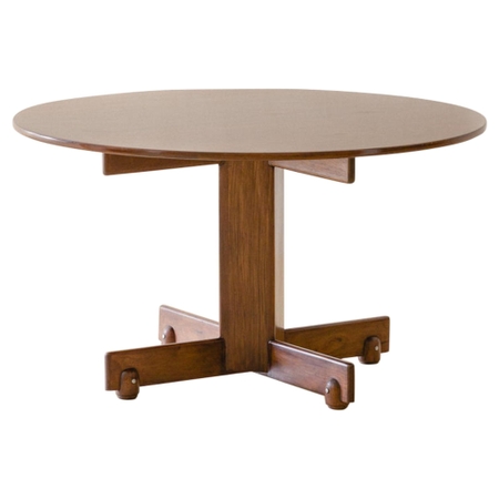 "Alex" Round Dining Table by Sergio Rodrigues, Brazilian Midcentury, 1960