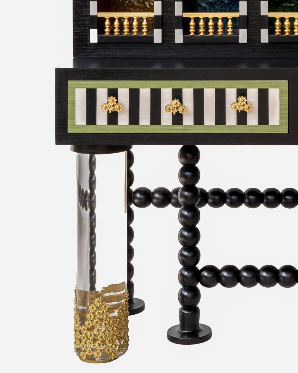 Hand-Crafted Alex Secretary in collaboration with artist Adel Moustafa For Sale